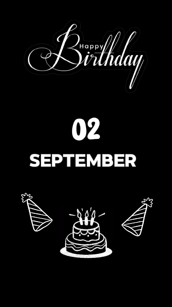 HBD 02 SEPTEMBER