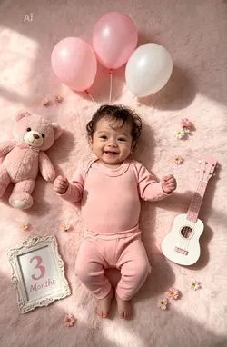 3 Meses Bebê 