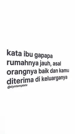 kata ibu gapapa 