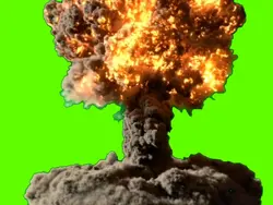 explosion green scre