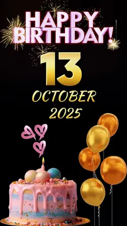 BIRTHDAY 13 OCT 2025