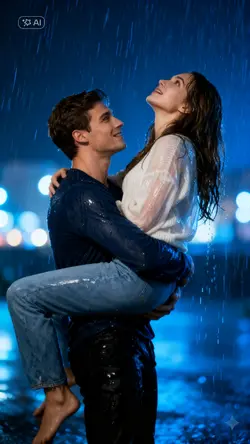 couple rain