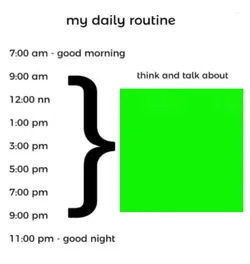 Daily routine meme
