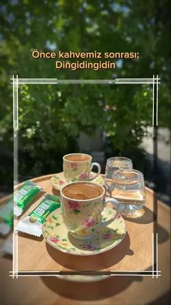 Önce kahvemiz