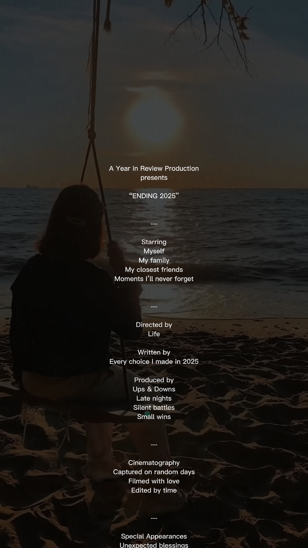 Ending 2025 Credits
