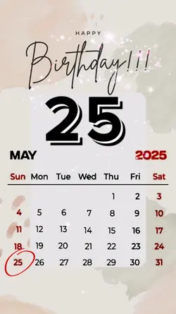 Hbd 25 may 2025