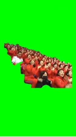 North korean cheer