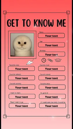 Get to know me