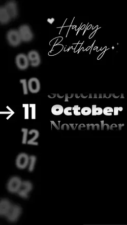 HBD 11 OCTOBER