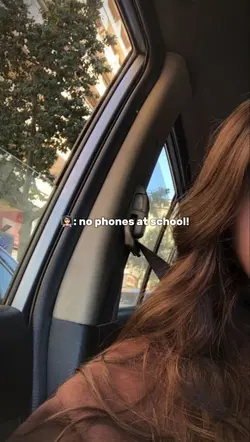 no phones at school!