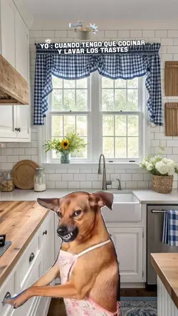 Perrita con Delantal