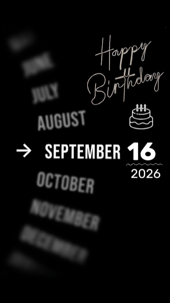 BDAY SON 16 SEPTEMBE