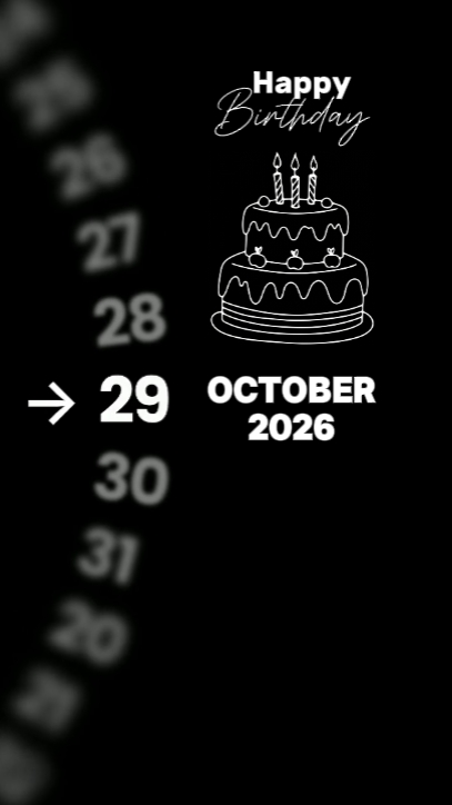 HBD 29 October 
