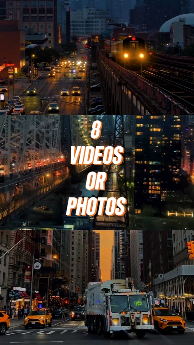 8 VIDEOS OR PHOTOS 