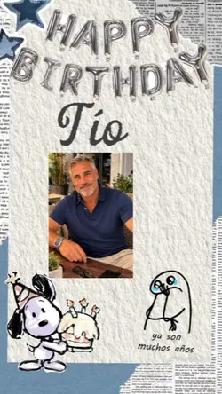 Tío feliz cumple