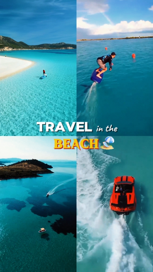 Travel in the beach 