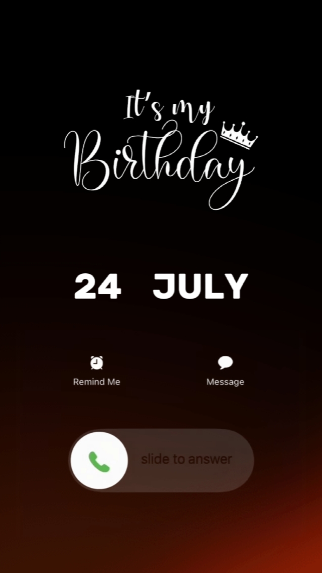 Mein Geburtstag 24. Juli