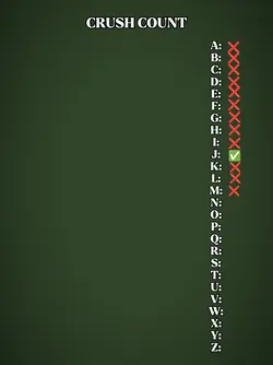 CRUSH COUNT 