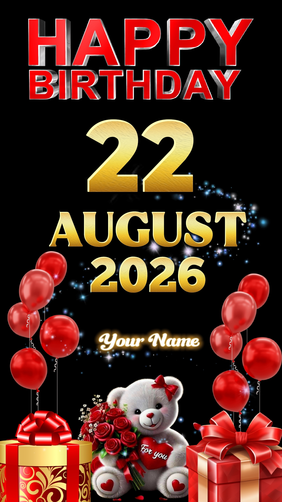 Selamat ulang tahun 22 Agustus 2026