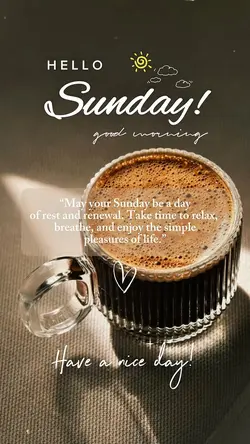 Hello Sunday 🤍🙏