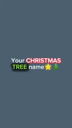 Christmas Tree Name 