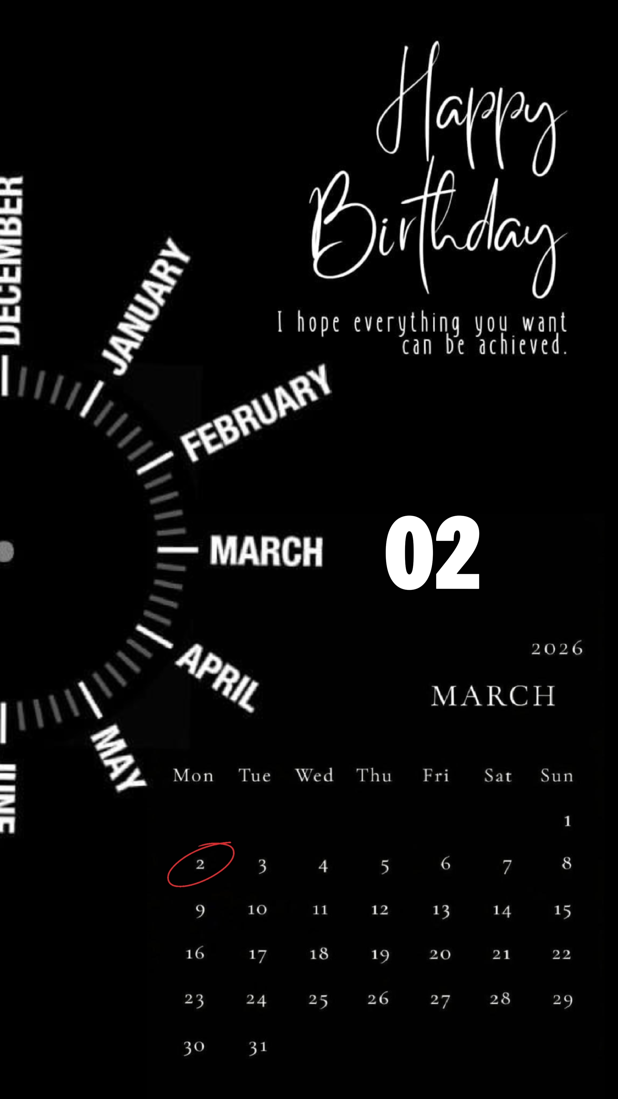 BIRTHDAY 02 MARCH