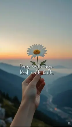 Pray, hope, faith