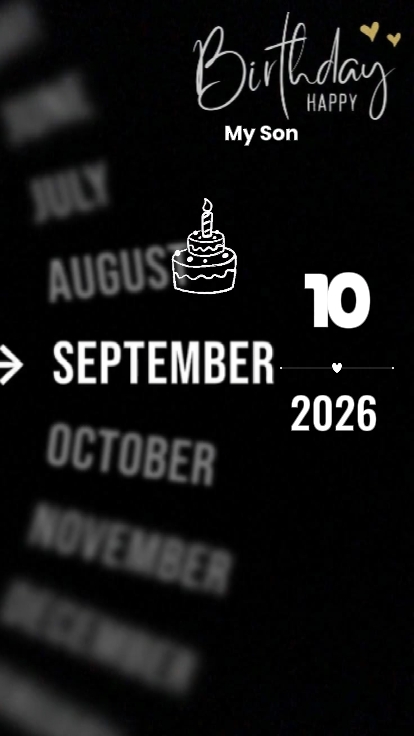 BDAY MY SON 10Septem