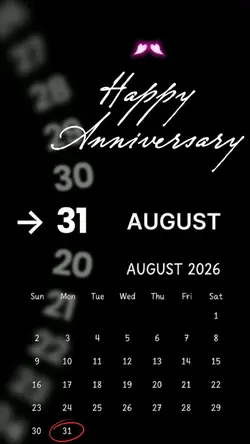 ANNIV 31 AUGUST 2026
