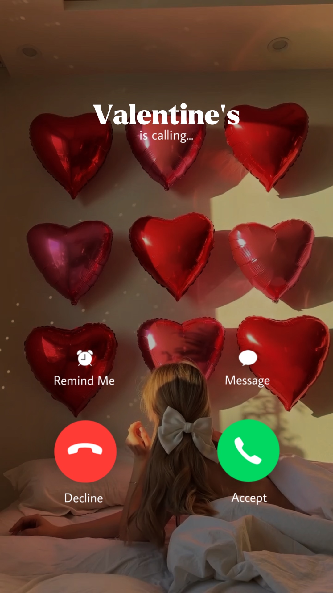Valentinstag ist Anruf