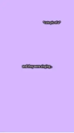 We’re singing ✨