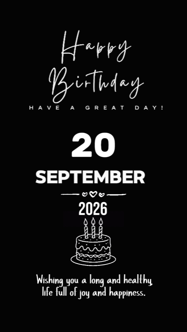 20 sptember birthday