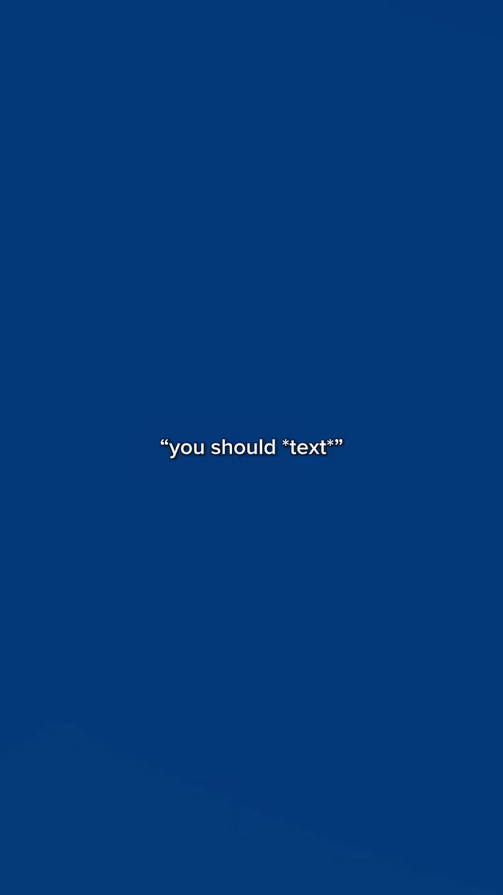 tu devrais envoyer un SMS