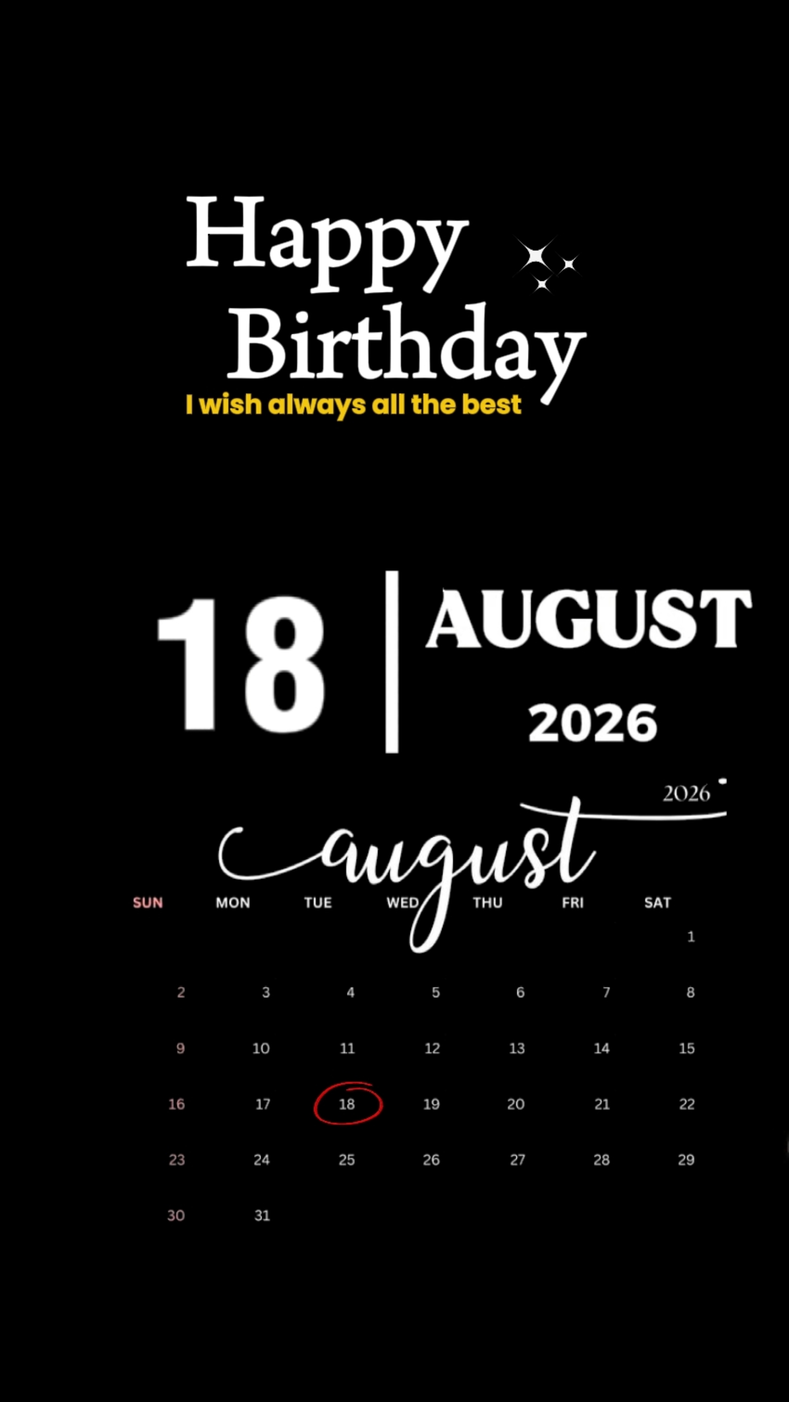 ANIVERSÁRIO 18 DE AGOSTO 