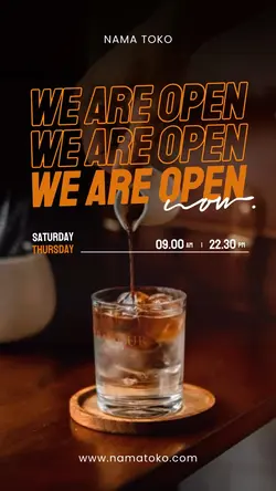 story : we are open