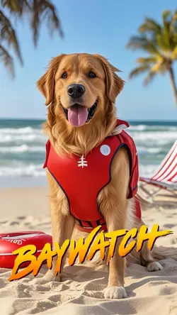 Baywatch dog