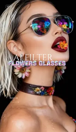 AI FLOWERS GLASSES 