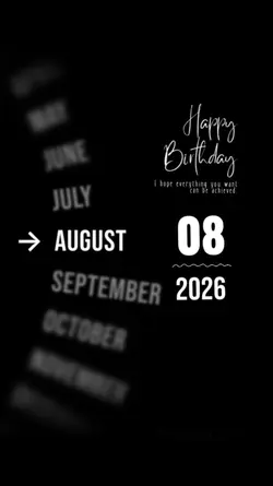 BDAY LOVE 8 AUGUST