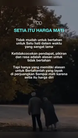 Setia harga mati
