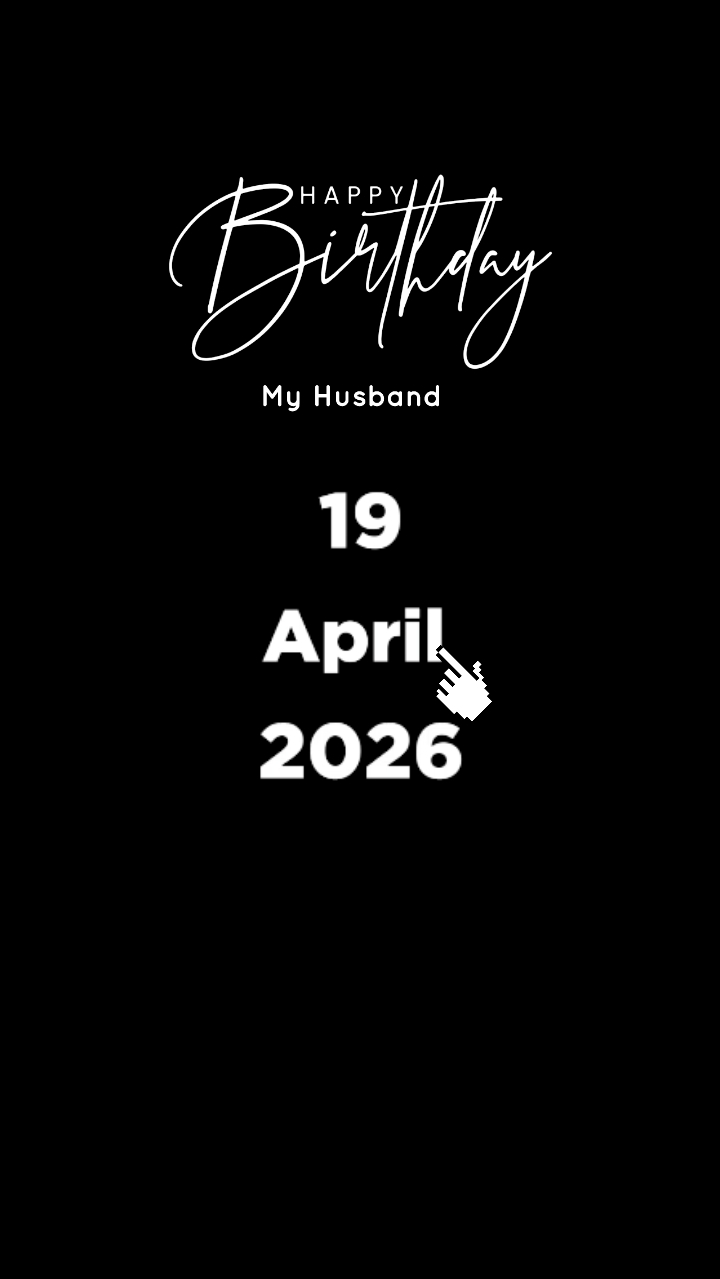 HBD HUSBAND 19 APRIL