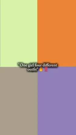 four different outfi