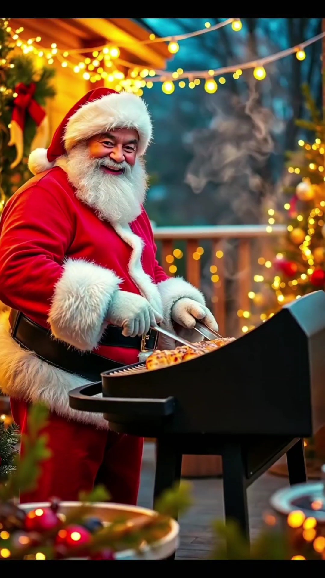 Santa hace barbacoa