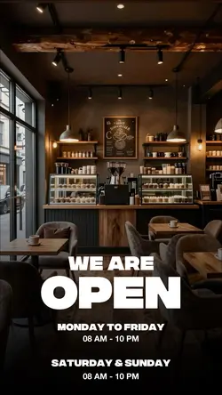 We are open