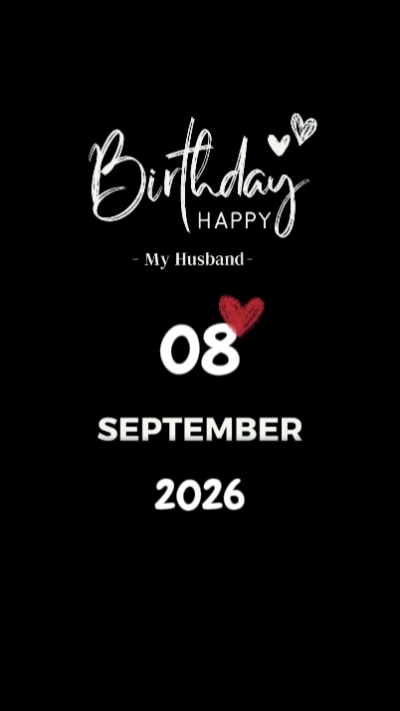 HBD Husband 8 Sept