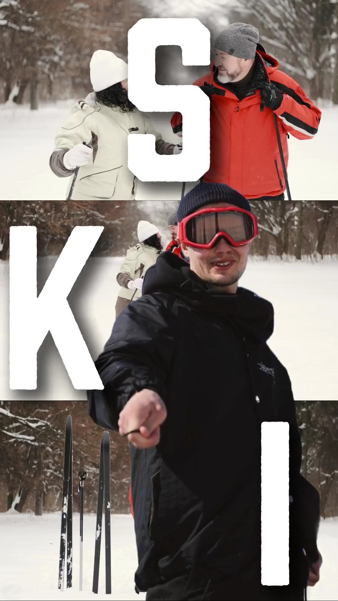 WINTER SKI MOMENT