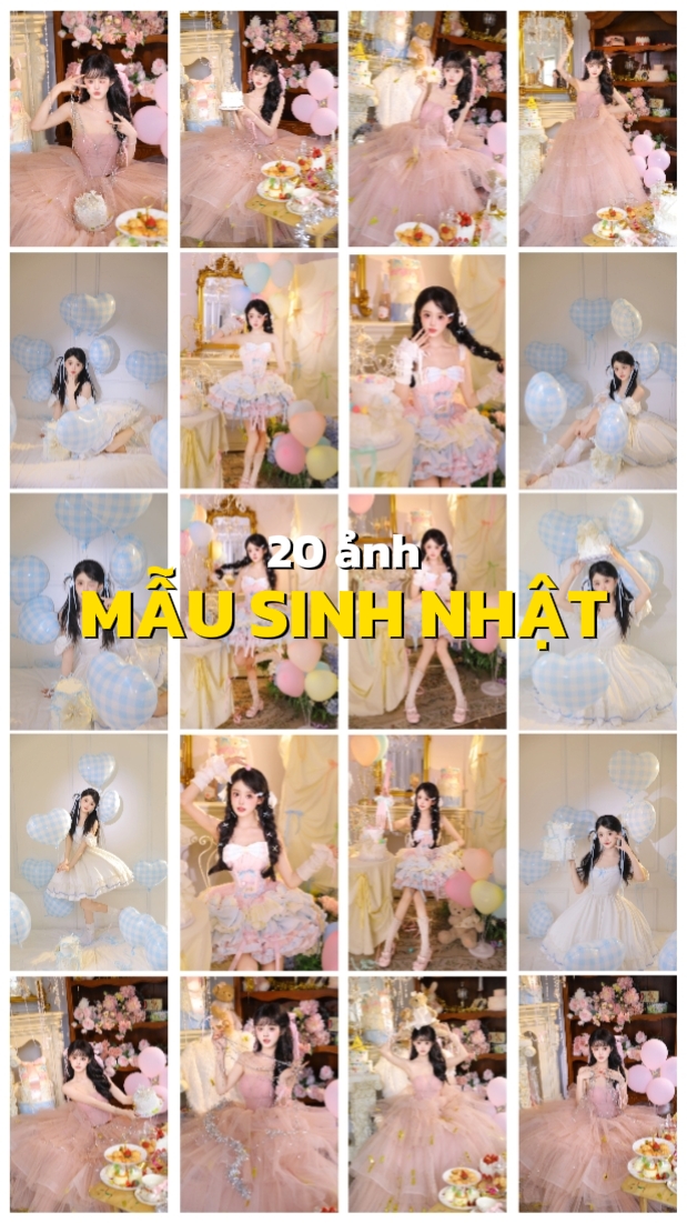 Mẫu sinh nhật 20 ảnh