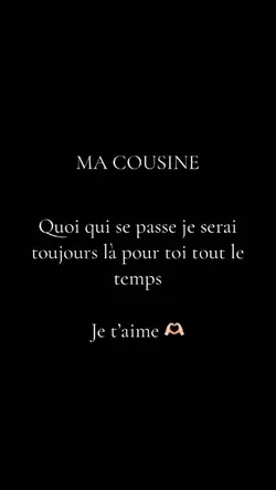 Ma cousine 💛