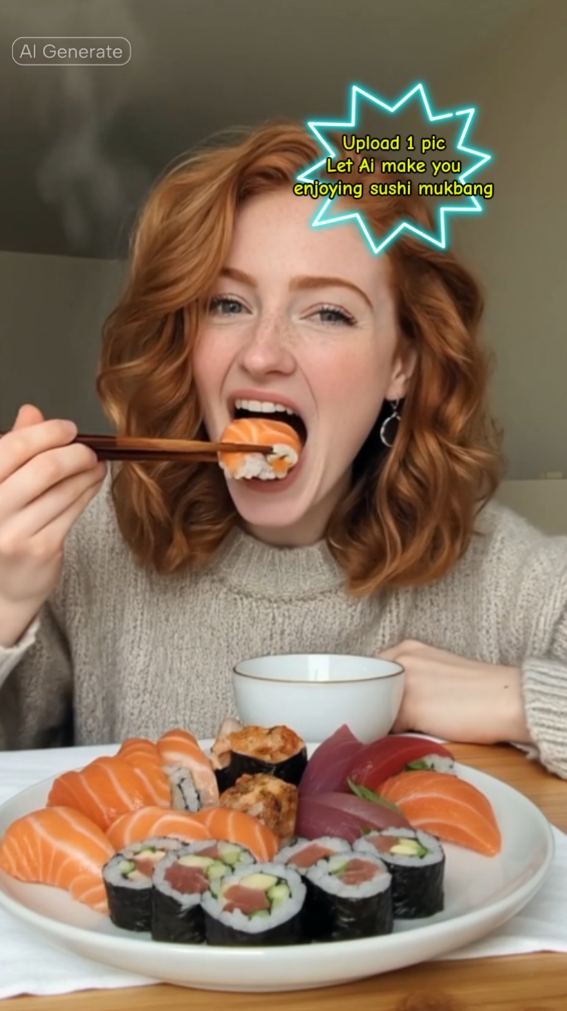Sushi Mukbang Ai