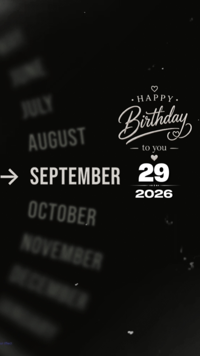 29 septembre Brthdy