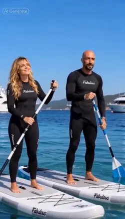 paddleboarding